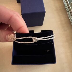 Swarovski silver bracelet.